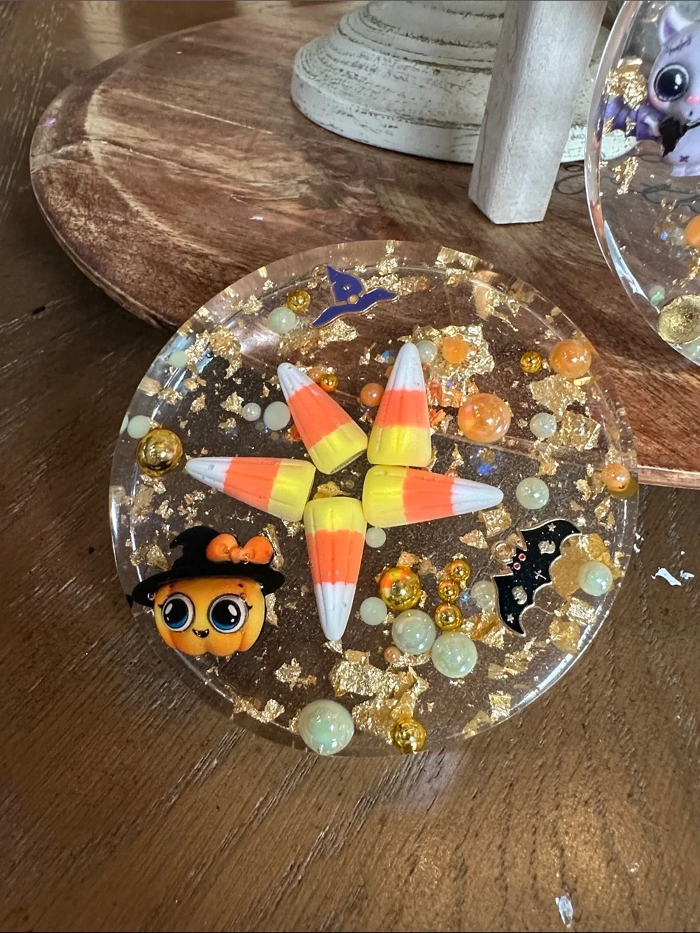 Handmade resin Halloween coasters (4)